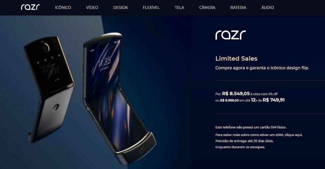 Motorola Razr Brasil