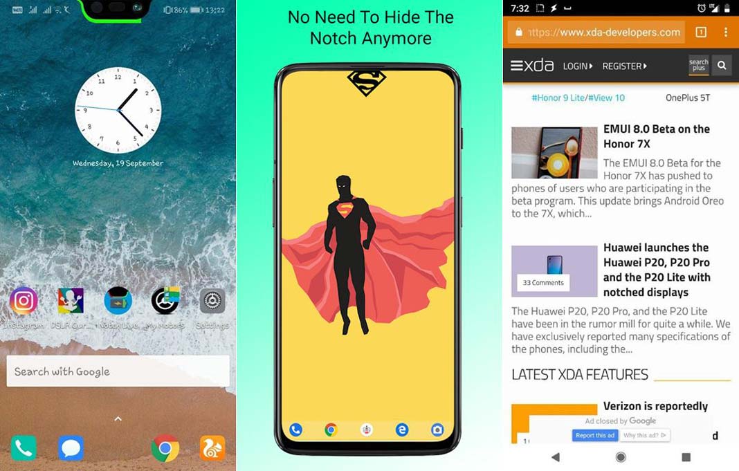 Apps y opciones para ocultar el notch en el celular