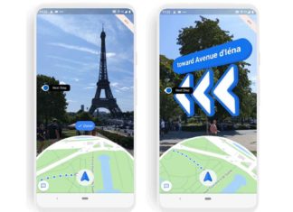 Realidad aumentada Google Maps