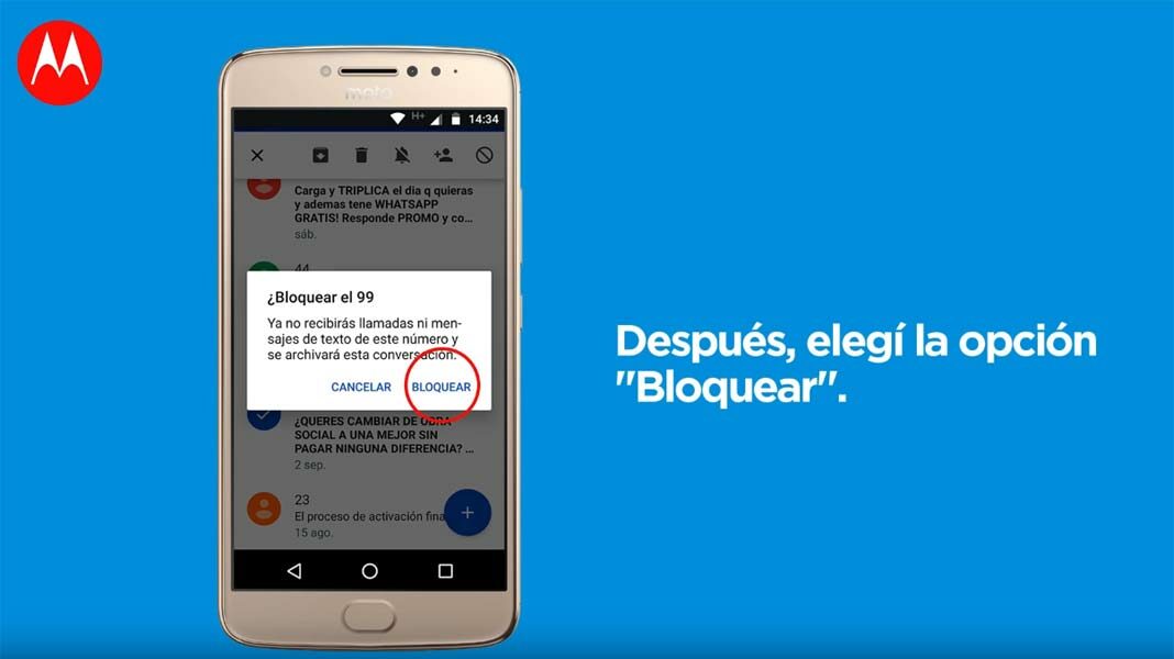 Bloquear mensaje spam