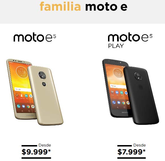 Ofertas Moto E5