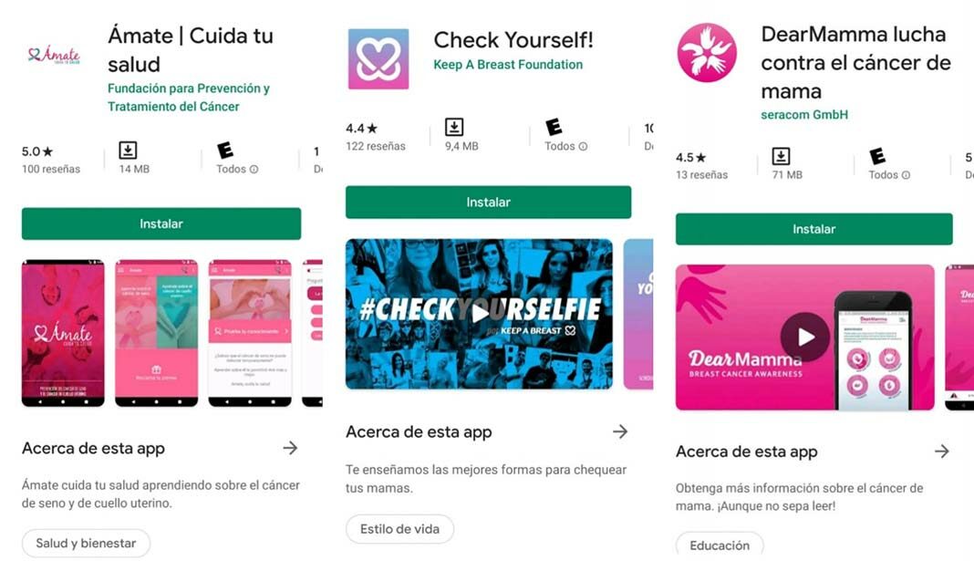 Apps cáncer de mama