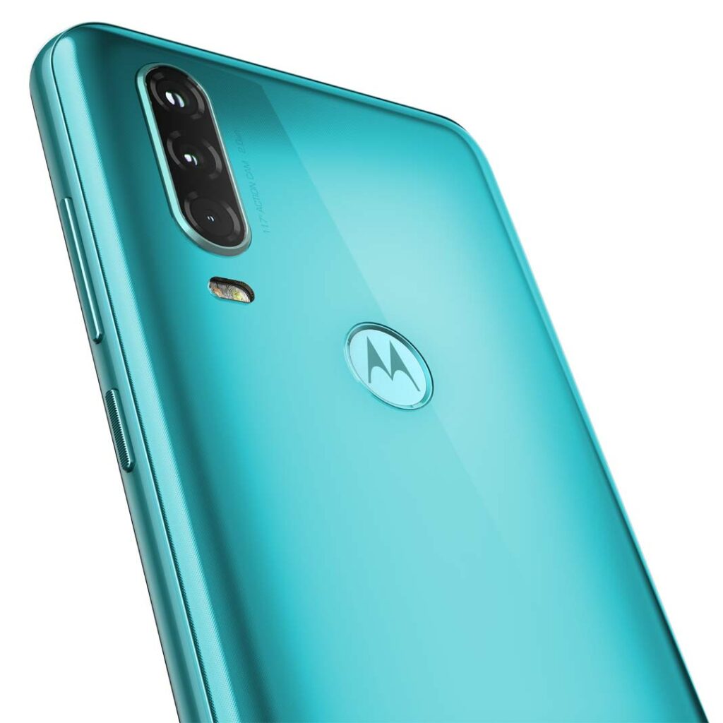 Motorola One Action verde acqua