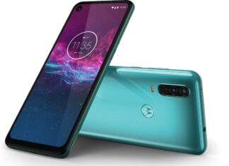 Motorola One Action verde acqua