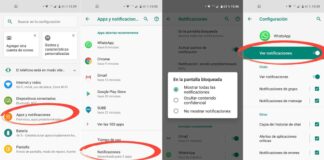 Ocultar notificaciones WhatsApp