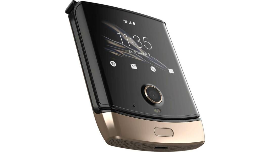 Motorola Razr dorado