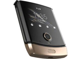 Motorola Razr dorado